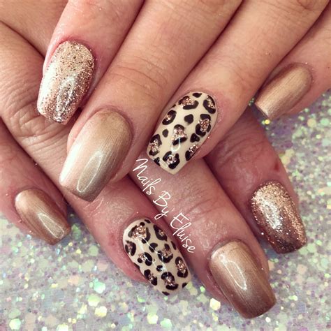 leopard nail design ideas.